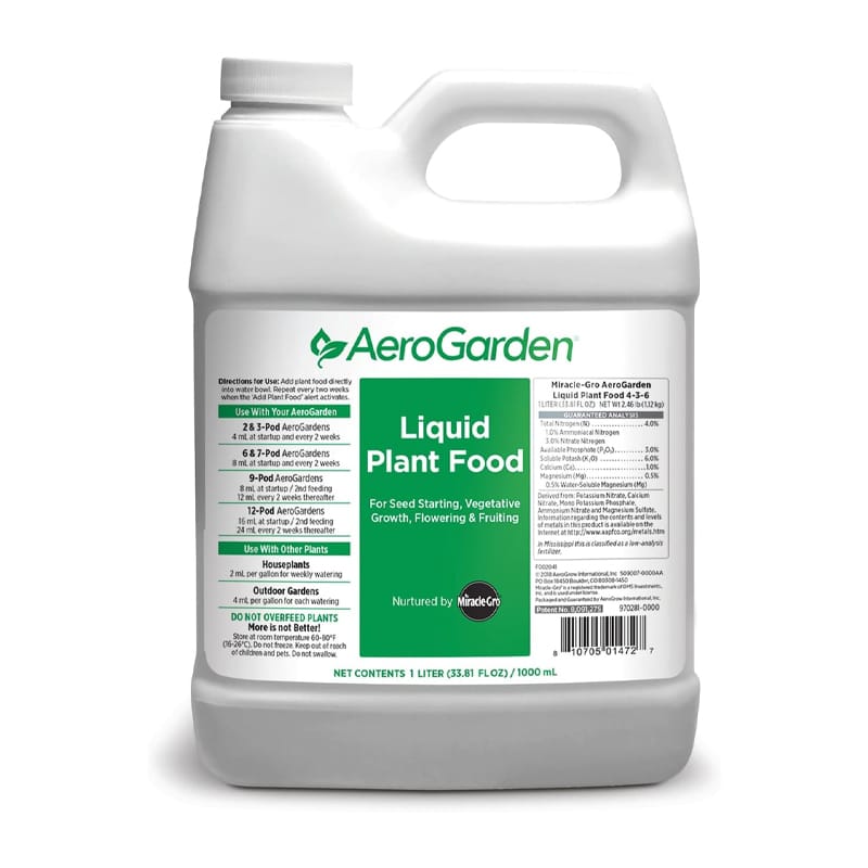 Engrais liquide (nutriments) pour plantes par Aerogarden - 1 Litre